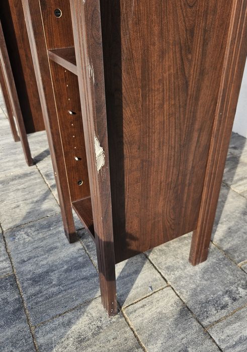 Biurko narożne Ikea Brusali brąz