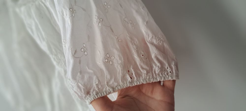 Top zara s bordado inglês