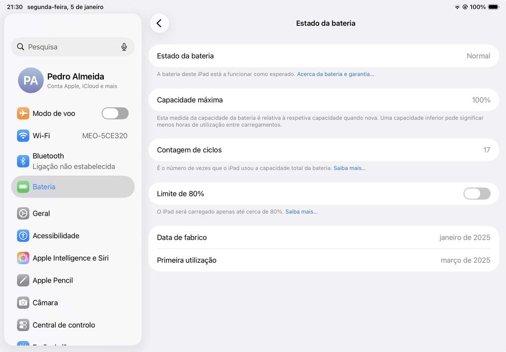 Ipad Air M3 11" 2025 Março (256GB)
