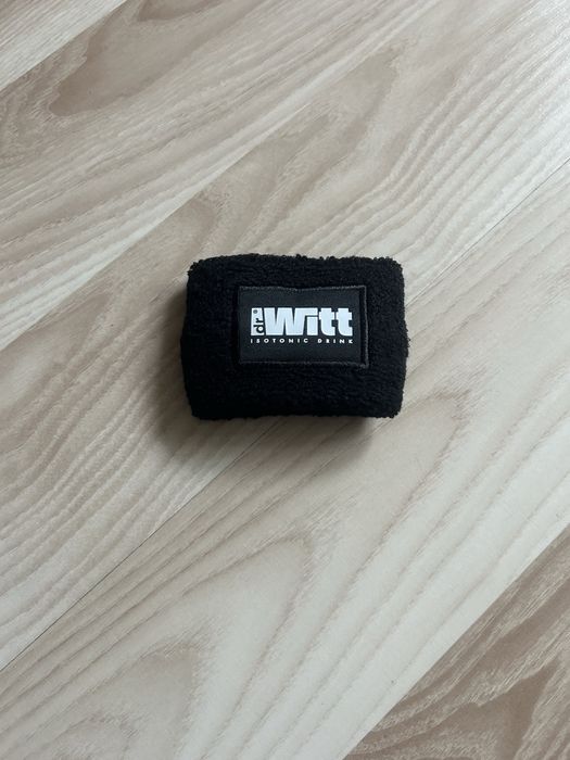 Opaska sportowa na ręke na nadgarstek frotte frotka czarna nowa