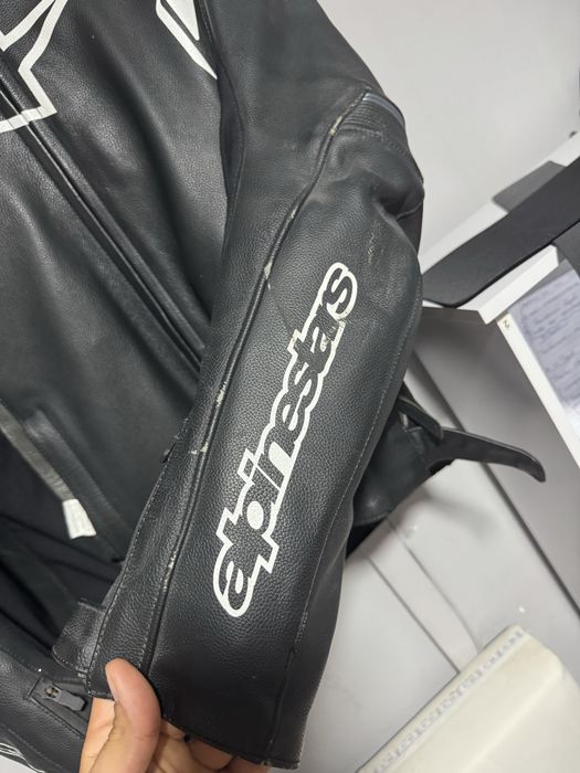 Casaco de mota Alpinestars + protector de coluna Nível 2