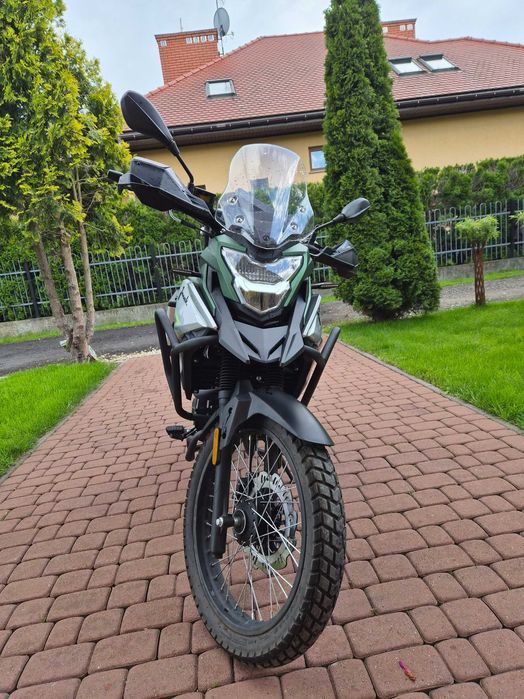 Motocykl Junak Rx 125 Abs z zestawem kufrów