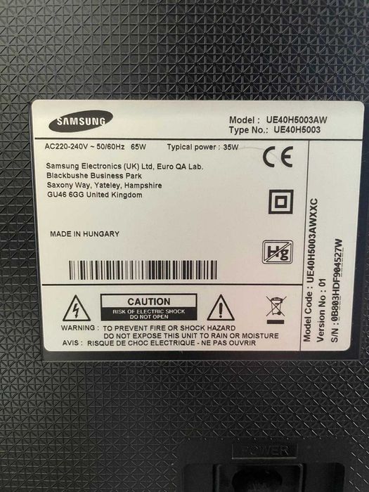 SAMSUNG 40'' H5003 Series 5 FHD LED TV