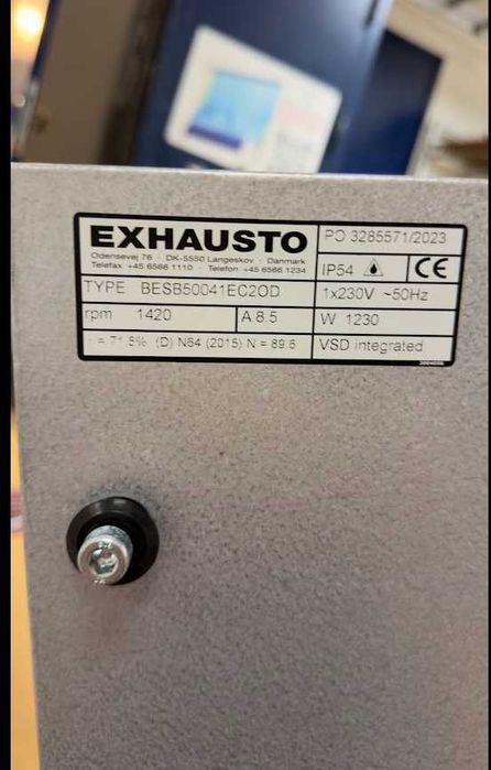 EXHAUSTO BESB50041EC – wentylator wyciągowy EC 2030 l/s 230V