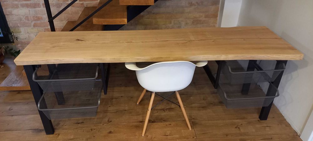 Biurko monolit Jesion