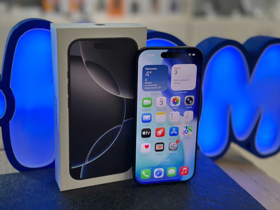 Smartfon APPLE IPhone 16 Pro 128GB Black Titanium / RATY