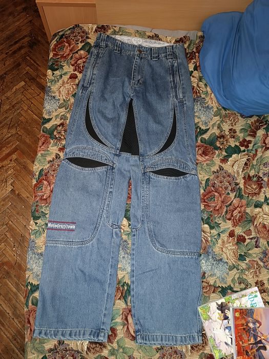 Мотоджинси Moto-CrazyTown синій, 30