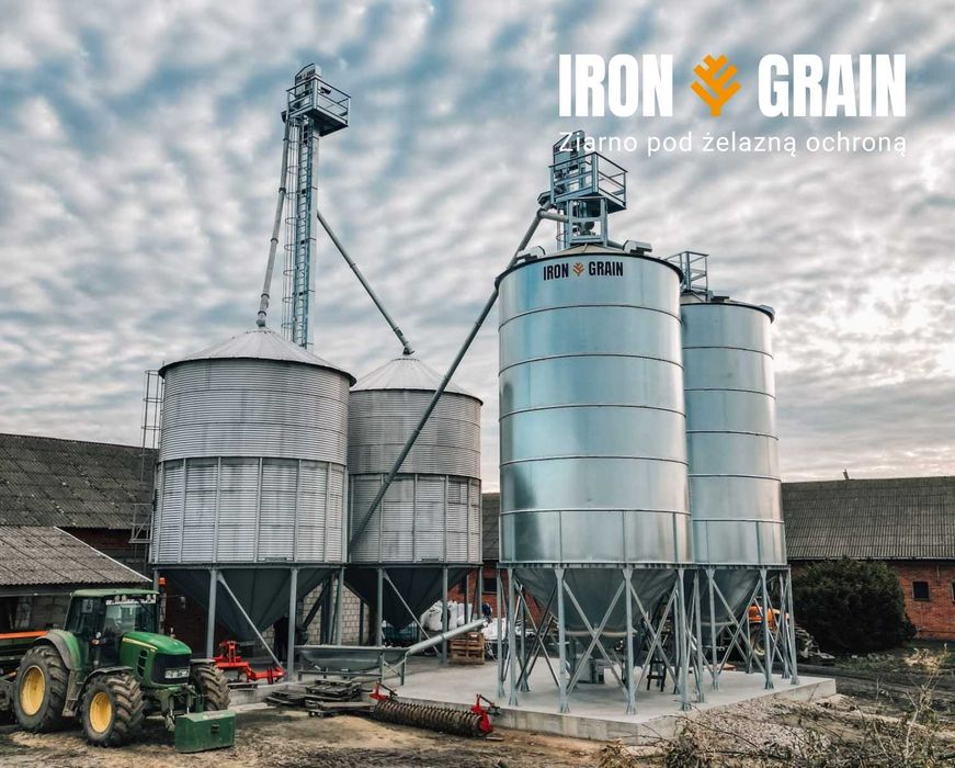 Silos zbożowy silosy lejowe 10-2000 Ton Polski Producent IRON GRAIN