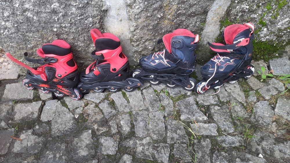 2 pares de patins