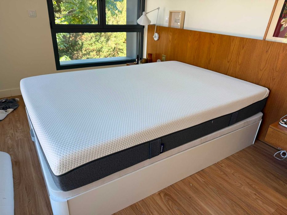 Cama/Sommier de Casal + Colchão Emma Hybrid – 140x200 cm