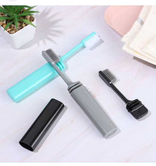 Портативна складна зубна щітка, туристична зубна щітка