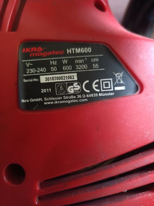 Nożyce do żywopłotu Ikra mogatec HTM600 uszkodzone