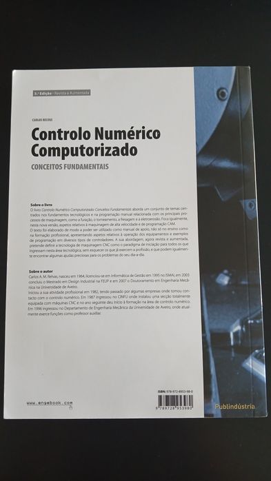 Livro 'Controlo Numérico Computorizado', Carlos Relvas - Novo