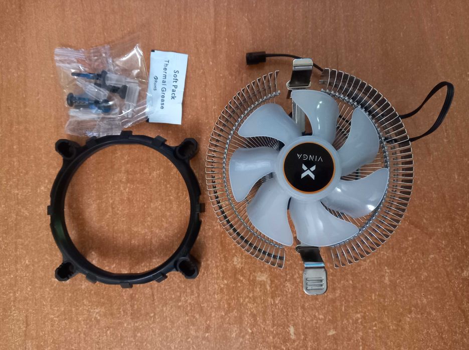 RGB top-flow кулер для Intel та AMD (тарілка, горизонтальний)