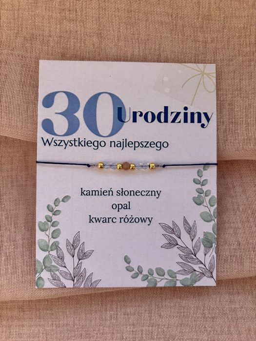 Bransoletka 30 urodziny