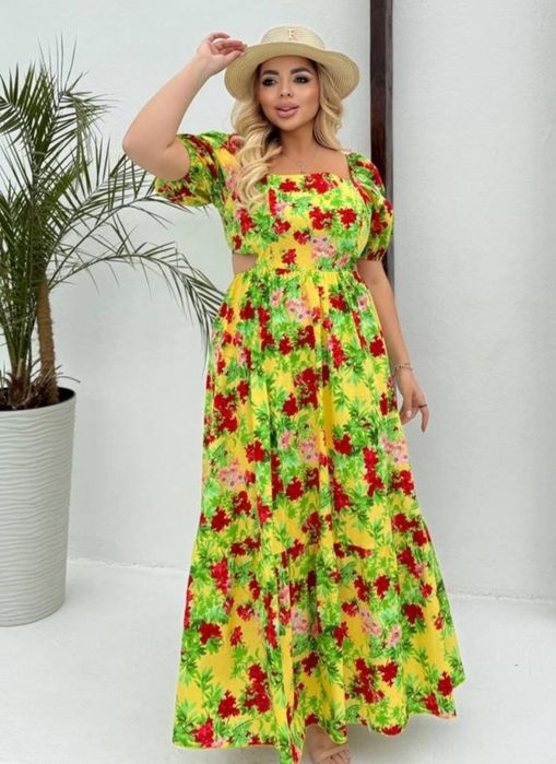 Жіноча сукня максі батального розміру