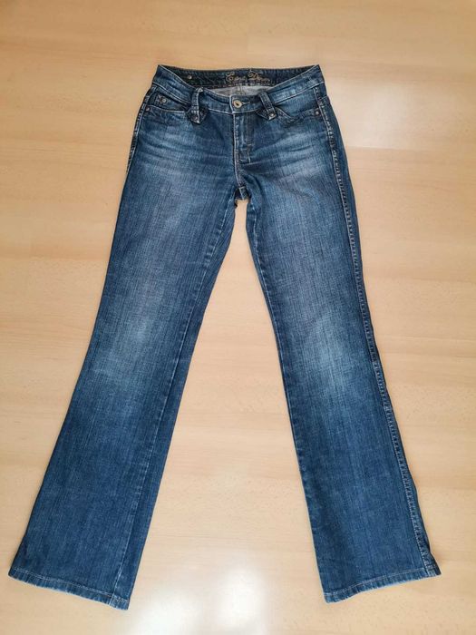 Jeansy Esprit Dallas regular 36 S niski stan biodrówki spodnie vintage