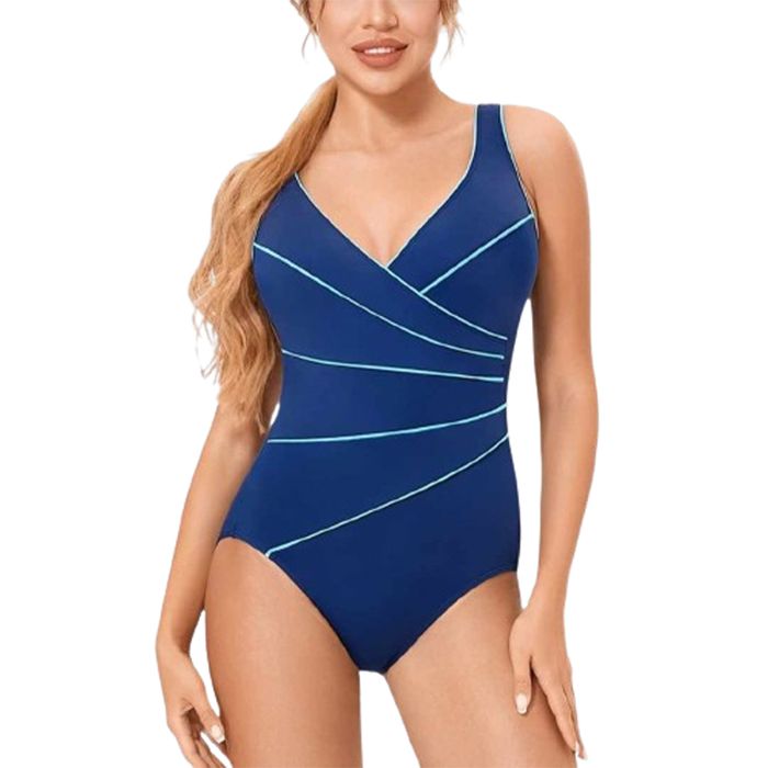Strój kąpielowy jednoczęściowy EU 44/46 (XL) modelujący niebieski