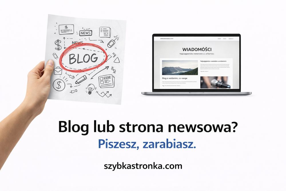 Blog / strona newsowa, realizacja w 24h.