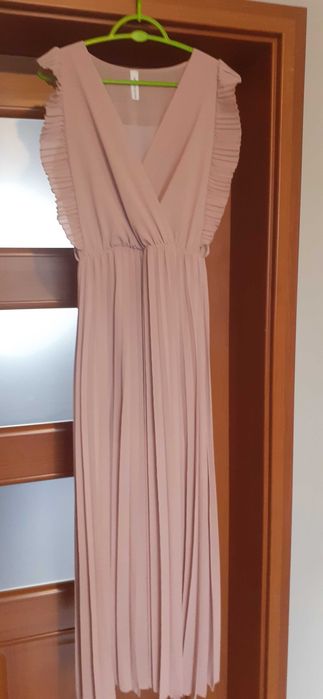 Długa suknia New Collection XL brudny róż