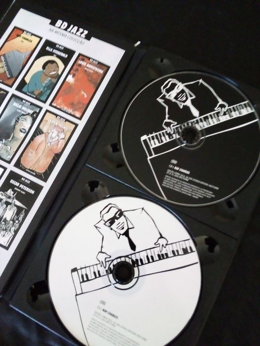 CD novo duplo RAY CHARLES JAZZ e Biografia.