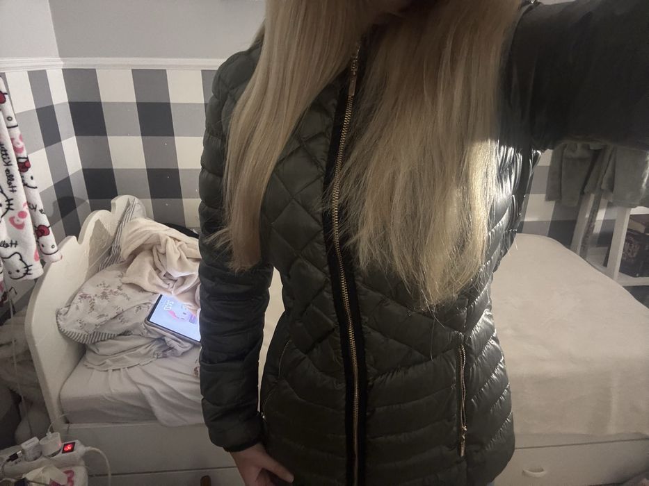 Ciemnozielona khaki kurtka puchowa beaumont amsterdam m