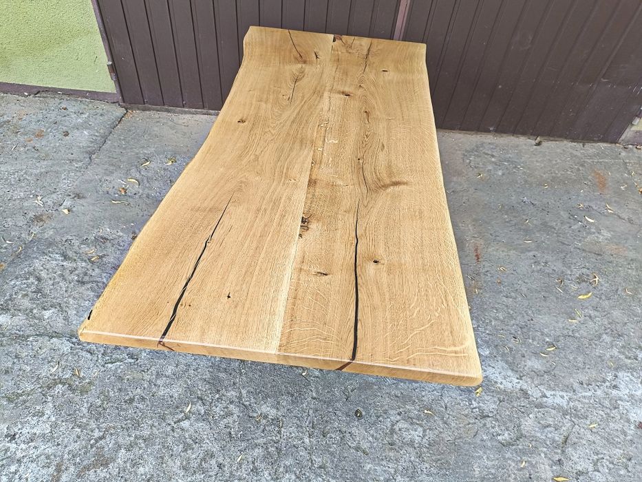 Blat dębowy na biurko 155x70 Live Edge