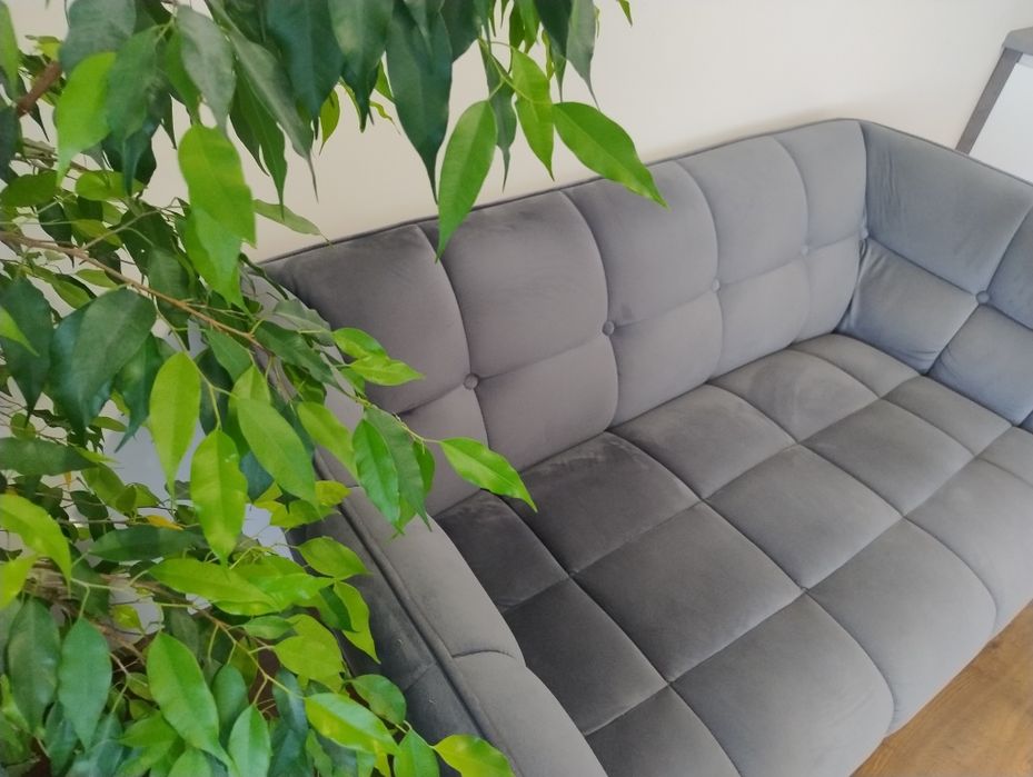 Sofa dwumiejscowa aksamitowa
