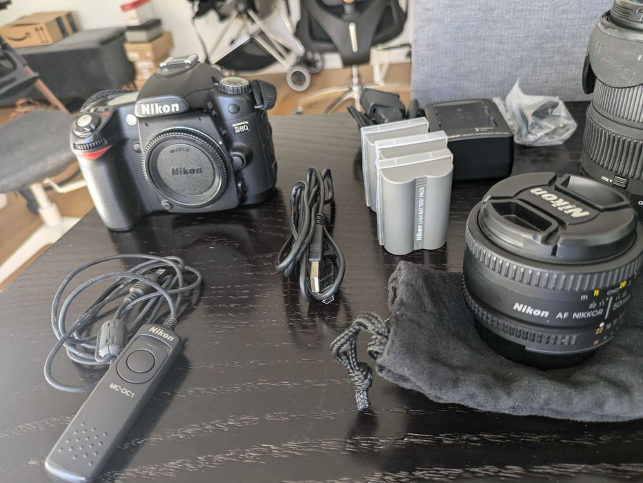 Kit completo de fotografia digital Reflex (ver descrição)