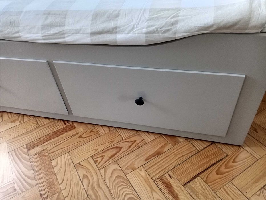 Estrutura de cama solteiro/casal Hemnes