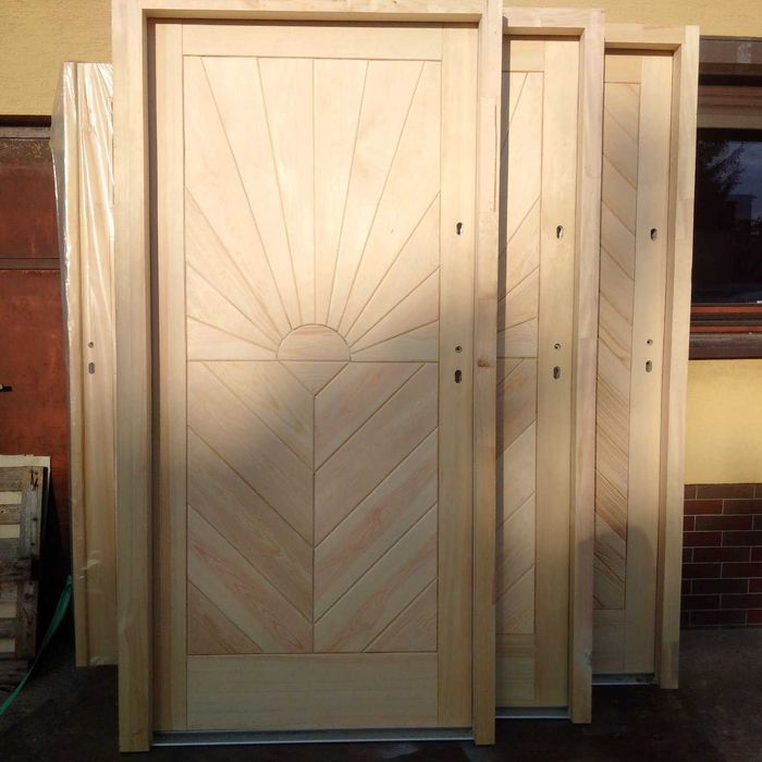 drzwi goralskie jodelka sosnowe drewniane