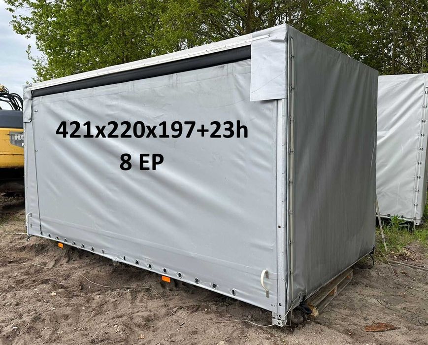 8 EP SKRZYNIA ŁADUNKOWA 421x220x197+23h zabudowa paka(MONTAŻ)