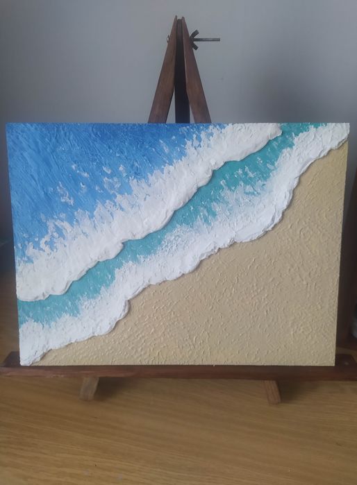 Інтер'єрна текстурна картина, структурна, об'ємна,фактурна, пано 30х40