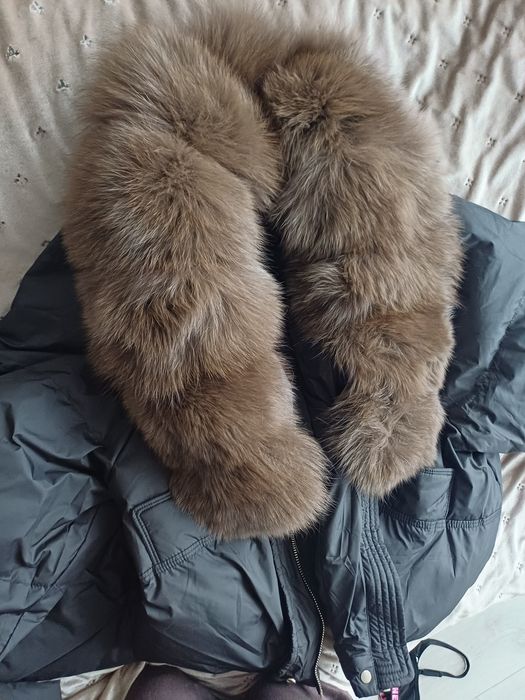 Kurtka obszycie lis czekoladowe