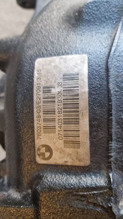 Diferencial BMW serie F 3.15 rolamento com defeito.