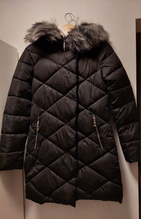 Kurtka czarna zimowa ciepła rozm. M, M/S