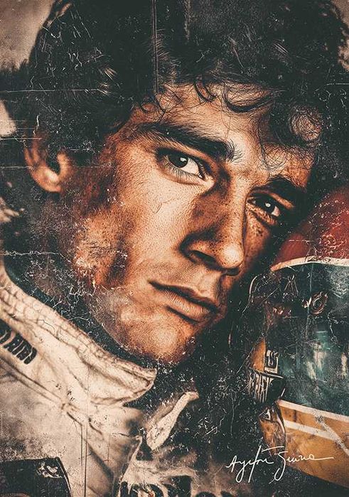 Obraz / Plakat - 70x100 - druk na papierze [ayrton senna 1)