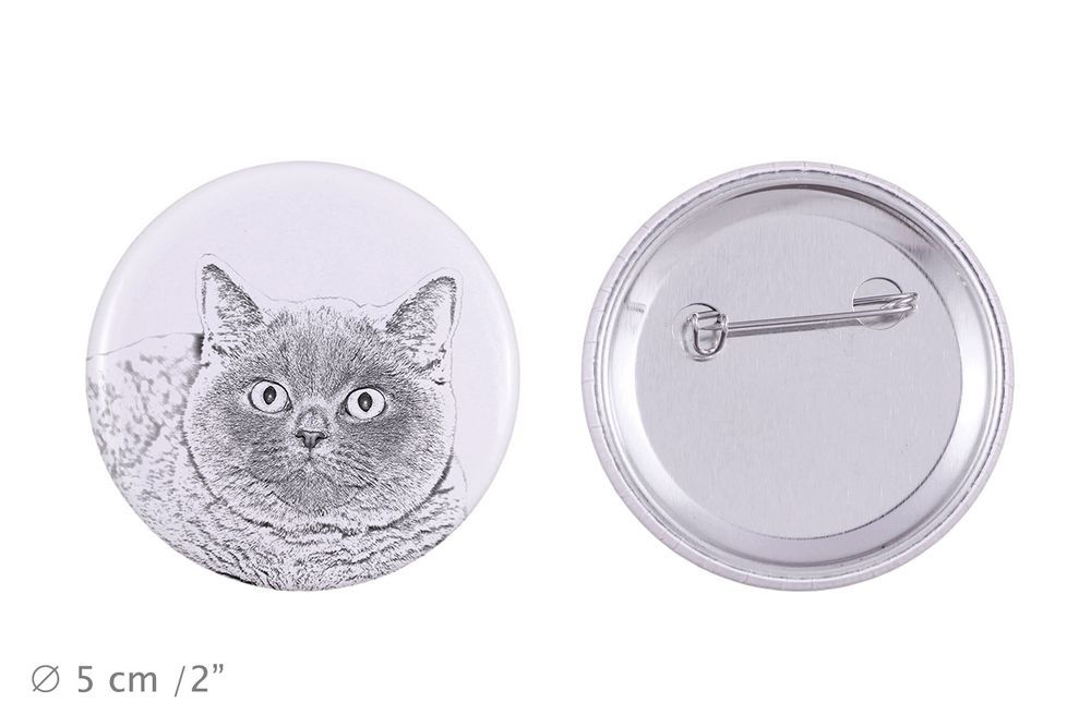 Brytyjski krótkowłosy przypinka z kotem duża Art-Dog