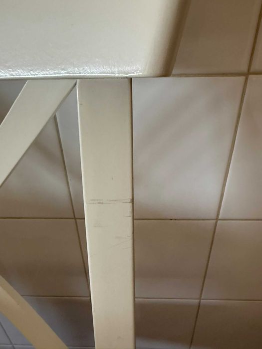 2 Cadeiras de Madeira Branca (Estilo IKEA Ingolf / Encosto em X)
