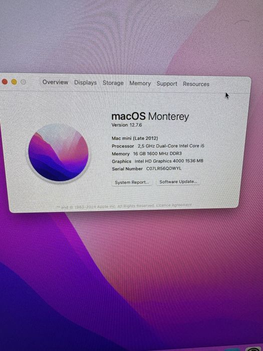 Mac mini 2012 Late