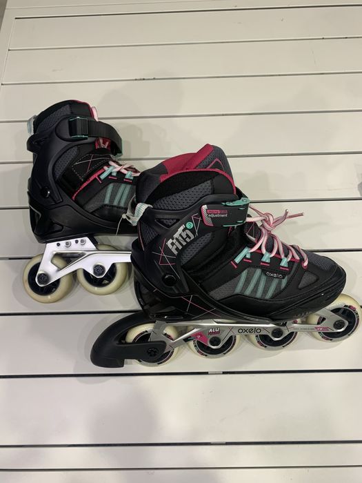 Kit patins Oxelo completo (capacete + proteções + saco) – Ajustáveis 38-41