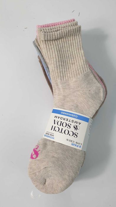 SCOTCH&SODA SKARPETKI damskie DŁUGIE skarpety   6-PAK 35,5-39,5