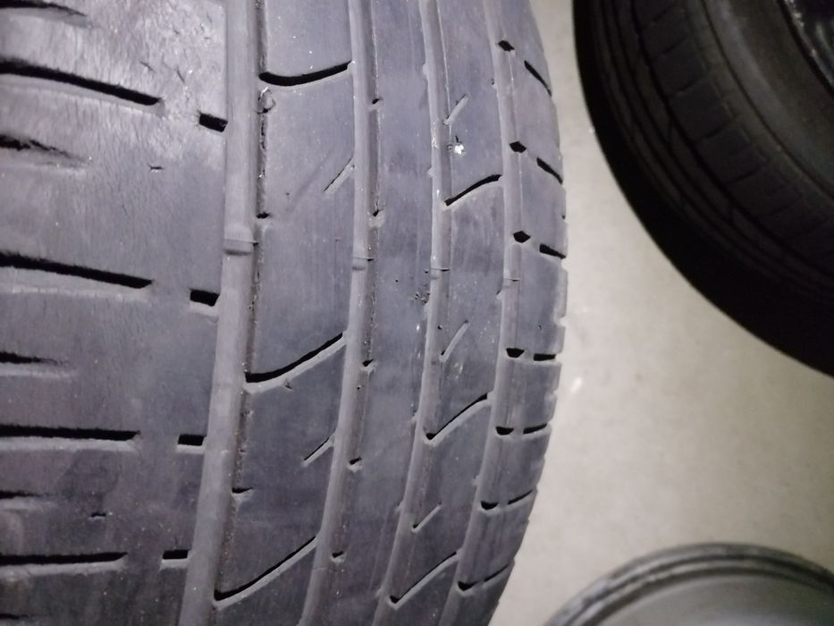 4 Jantes 15 com 2 pneus 4x100 originais Rover 216GTI