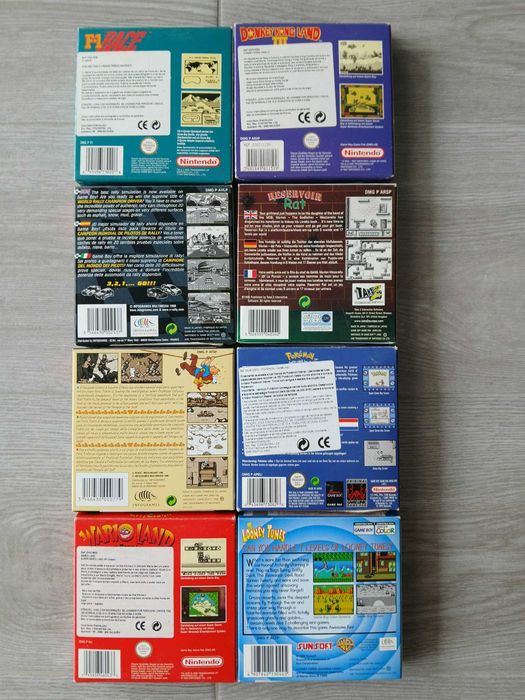 jogos Gameboy com caixa e manual