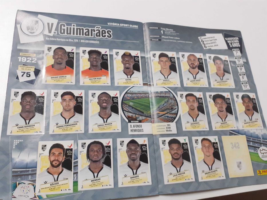 Caderneta cromos futebol 2020-21
