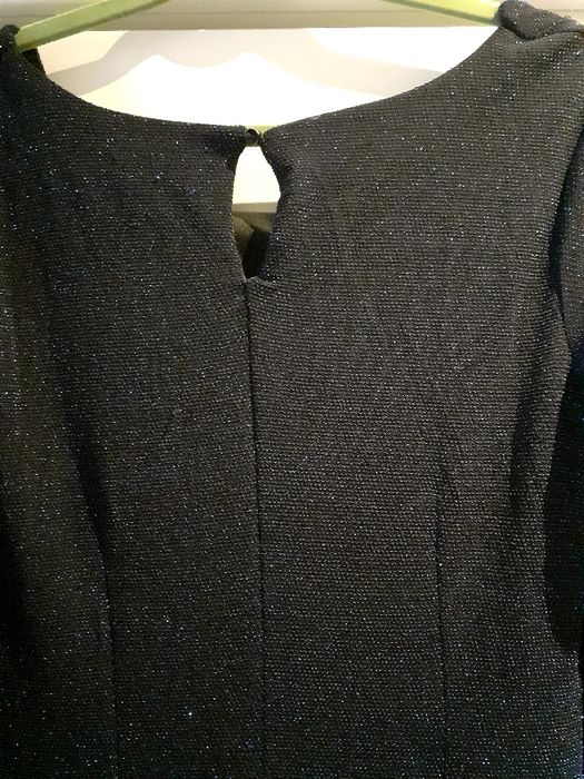 Granatowa sukienka z połyskiem..Wysyłka gratis