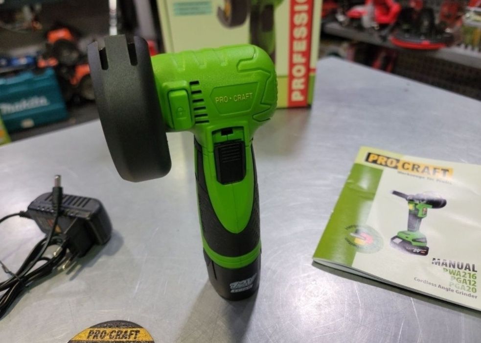 Аккумуляторная мини болгарка Procraft PGA12 +Акб Гарантия Бесщеточная
