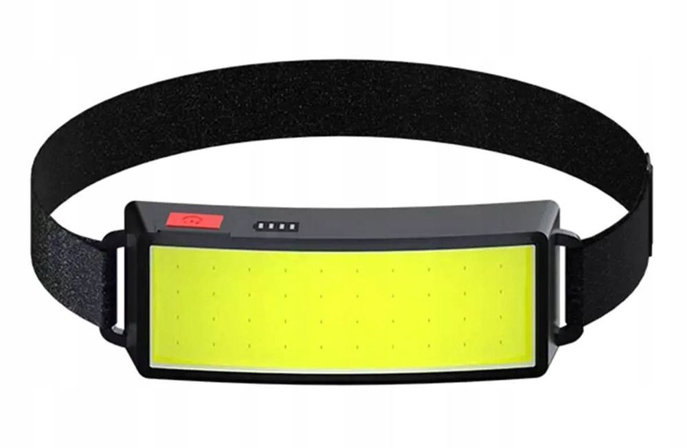 Czołówka LED COB 500Lm 10W akumulator 1000mAh lampka czołowa USB IPX4