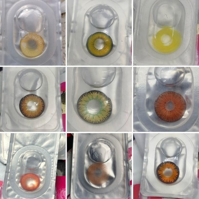 карнавальні кольорові контактні лінзи без діоптрій.  Пара