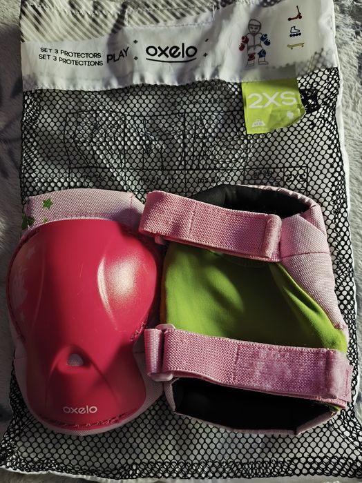 Conjunto de proteções mais capacete Oxelo